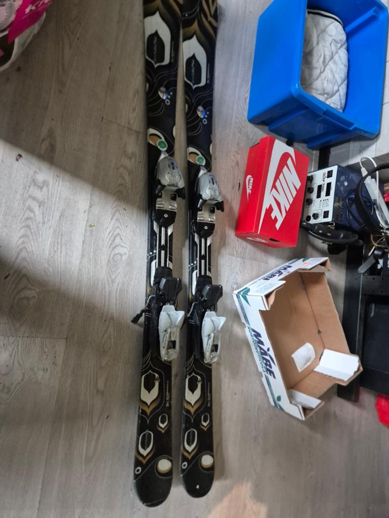 K2 T:Nine 142 cm ski's met bindingen, Overige merken, 140 tot 160 cm, Gebruikt, Ophalen of Verzenden
