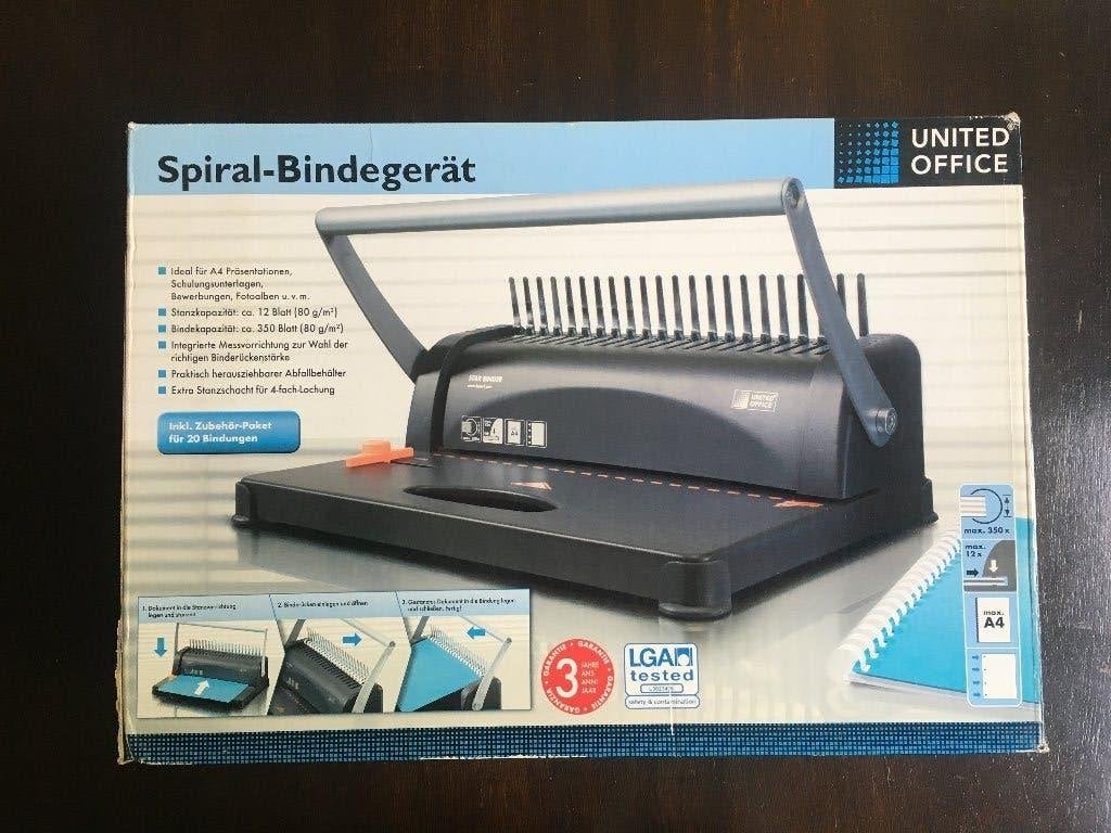 Inbindmachine United Office, Ophalen of Verzenden, Nieuw