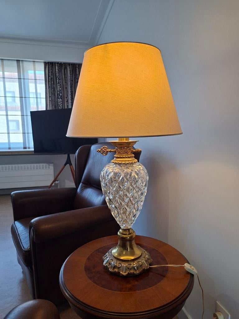 Kristallen schemerlamp, Ophalen of Verzenden, Zo goed als nieuw, Minder dan 50 cm