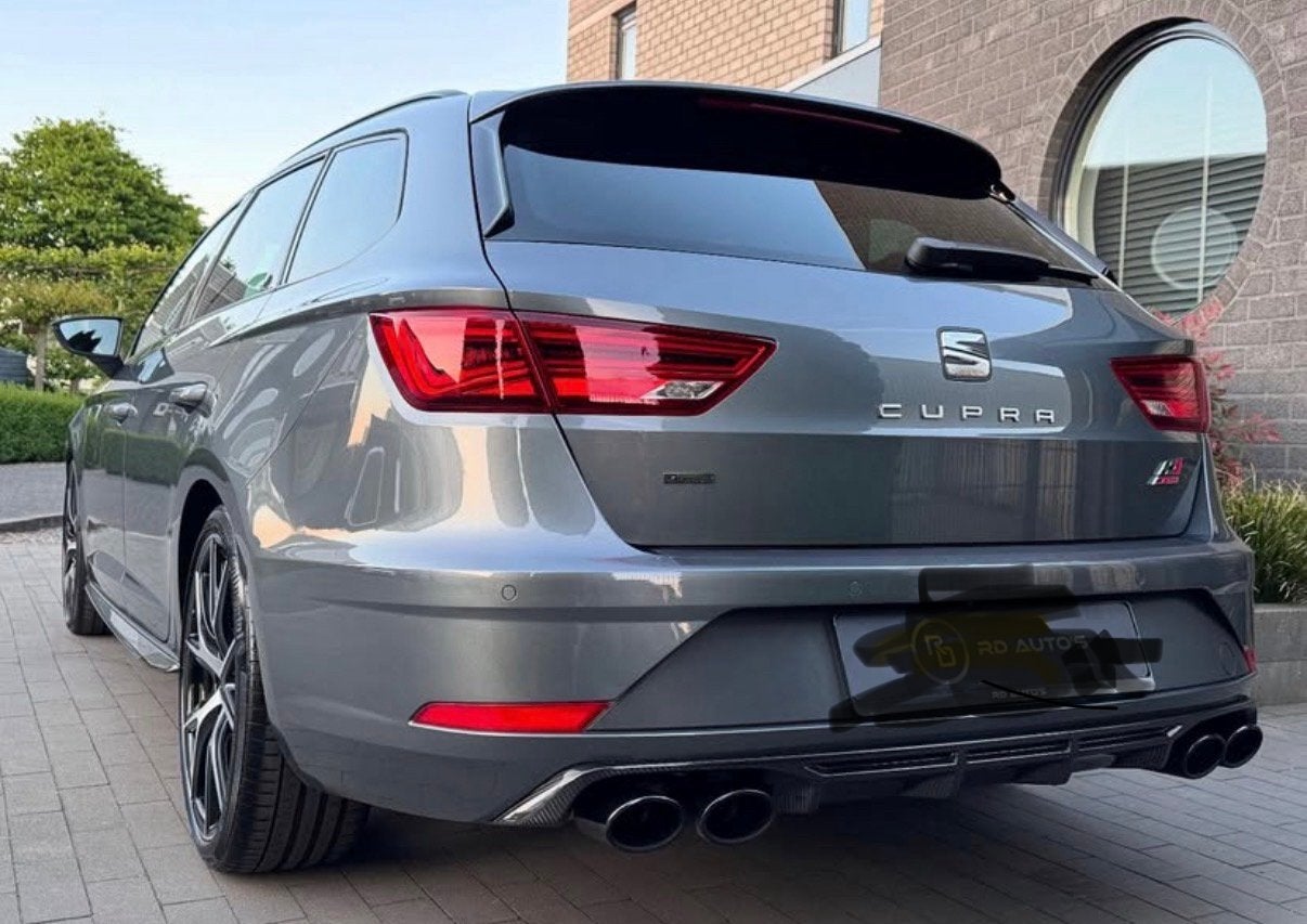 Seat Leon 2.0 TSI 400PK Dsg-6 4DRIVE 2018 Grijs, Auto's, Seat, Automaat, Zwart, 4 cilinders, 1984 cc