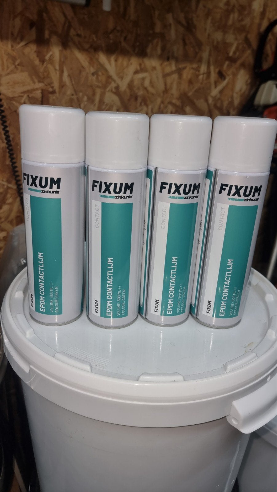 4 bussen Fixum EPDM contactlijm 500ml groen, Doe-het-zelf en Verbouw, Ophalen of Verzenden, Nieuw