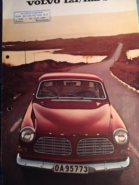 Volvo 121 en 122 S model Amazon brochure/auto folder '68, Boeken, Auto's | Folders en Tijdschriften, Volvo, Ophalen of Verzenden