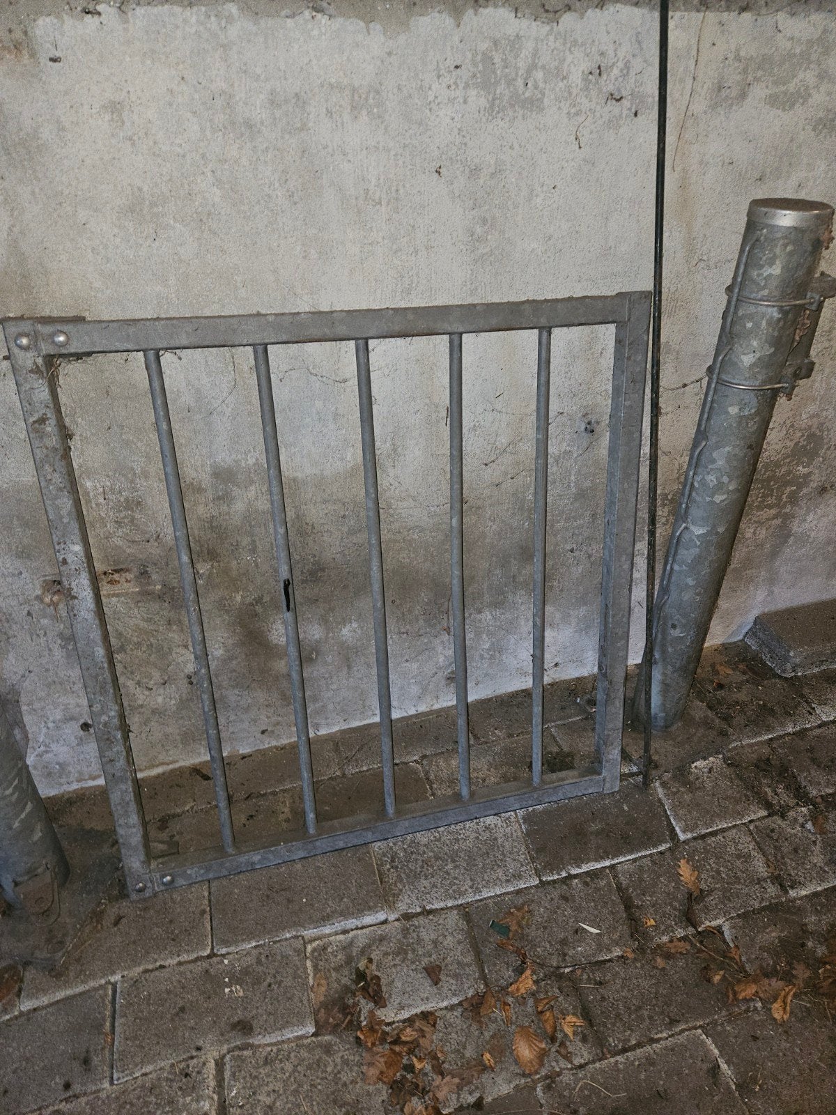 Metalen hekwerk met poort - Gebruikt, Ophalen, Met poort, Gebruikt, Tuinhek