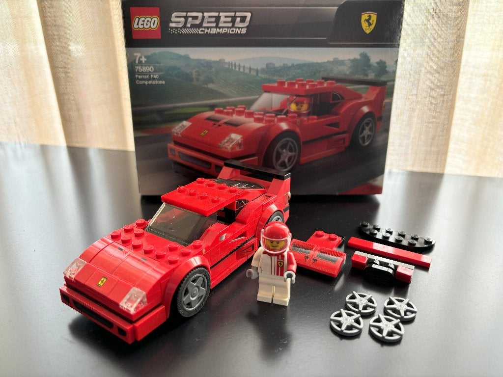 Speed Champions 75890 Ferrari F40 Competizione (2018), Lego, Zo goed als nieuw, Compleet, Complete set
