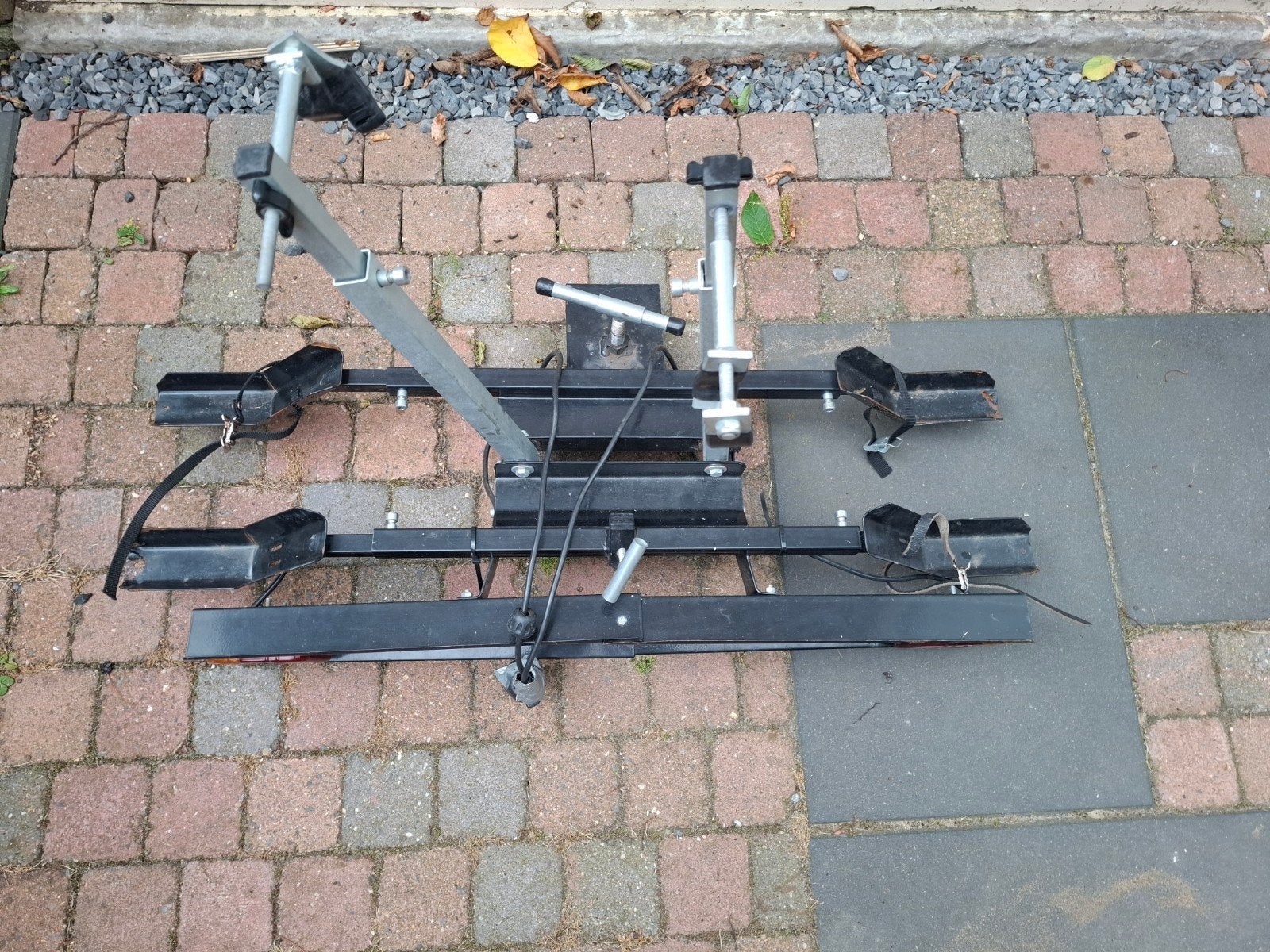 Gebruikte fietsendrager voor 2 fietsen, trekhaakmontage, Ophalen, Gebruikt, Trekhaakdrager, Brede banden