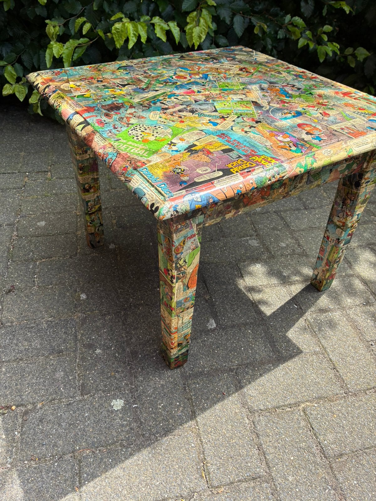 Speeltafel 50 x 50 cm met stripfiguren Donald Duck, Ophalen, Gebruikt