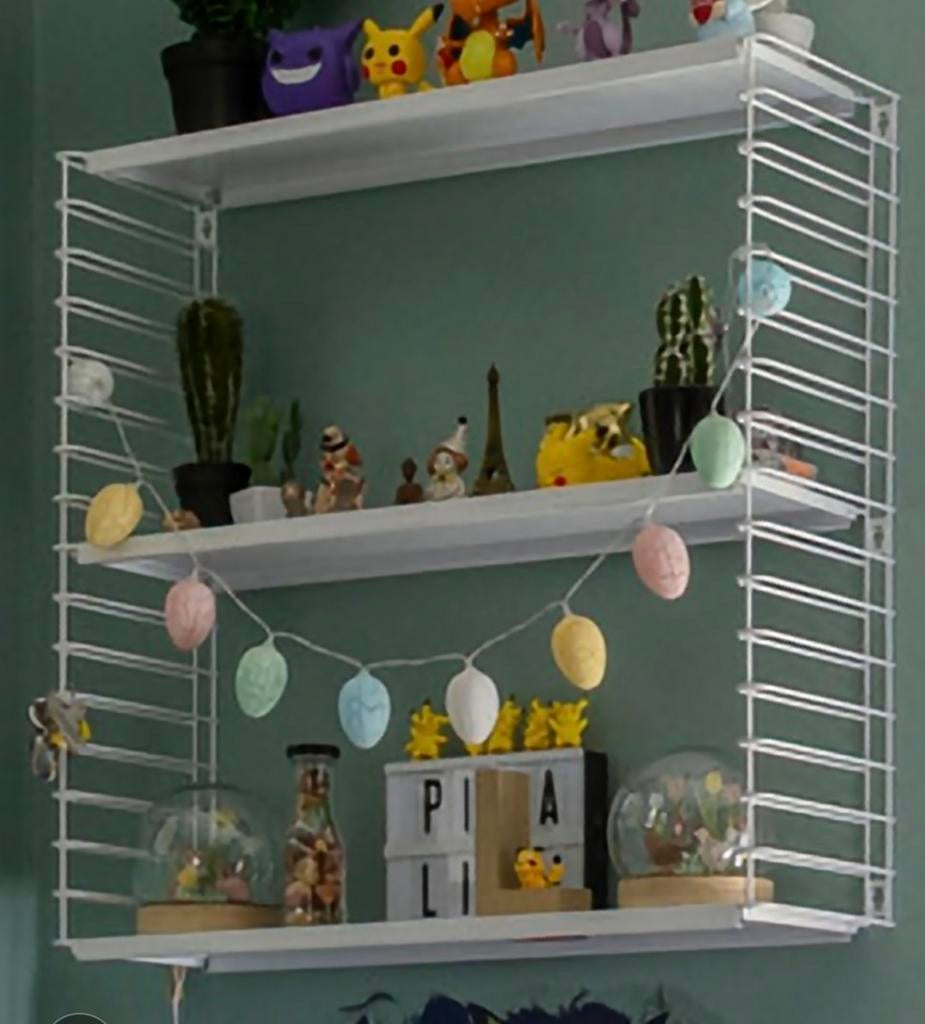 Tomado wandrek 70x21x68 - Wit metalen opbergrek, Ophalen