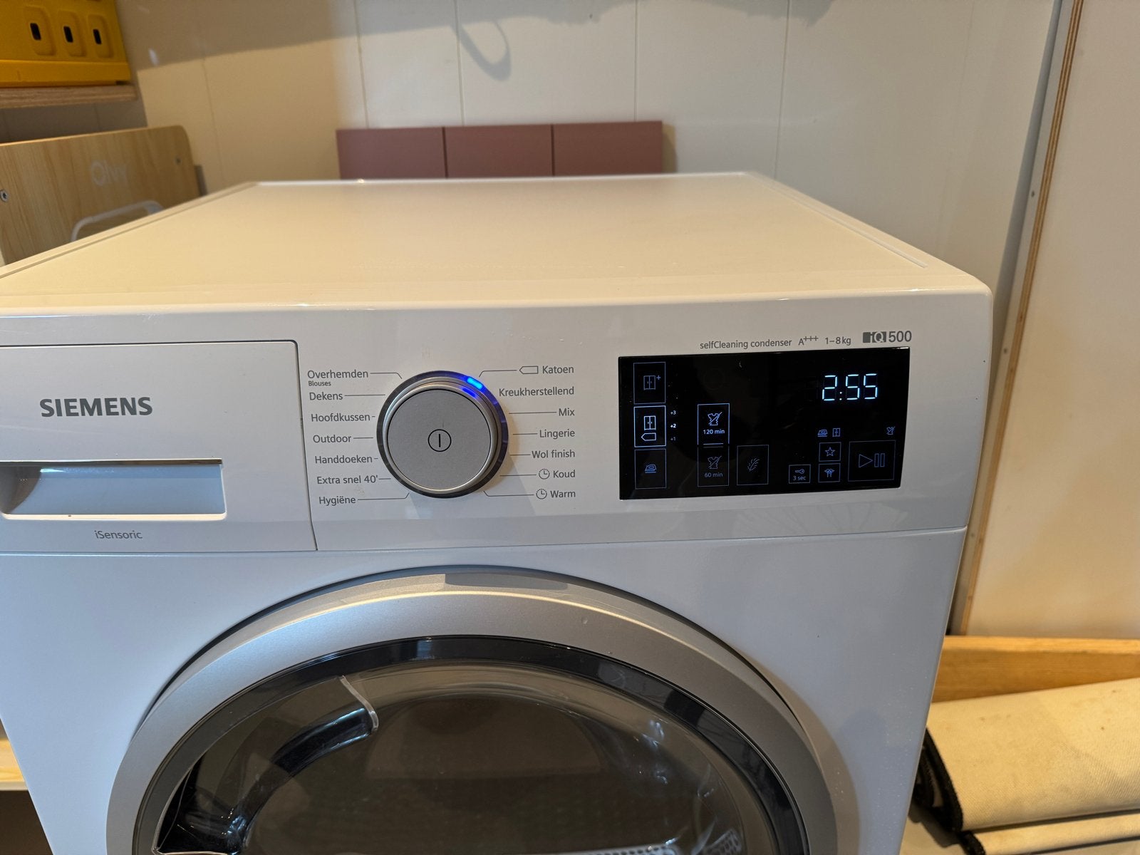 Siemens WT7U4600NL/12 Warmtepompdroger - 8 kg, Ophalen, Gebruikt, 8 tot 10 kg, Voorlader