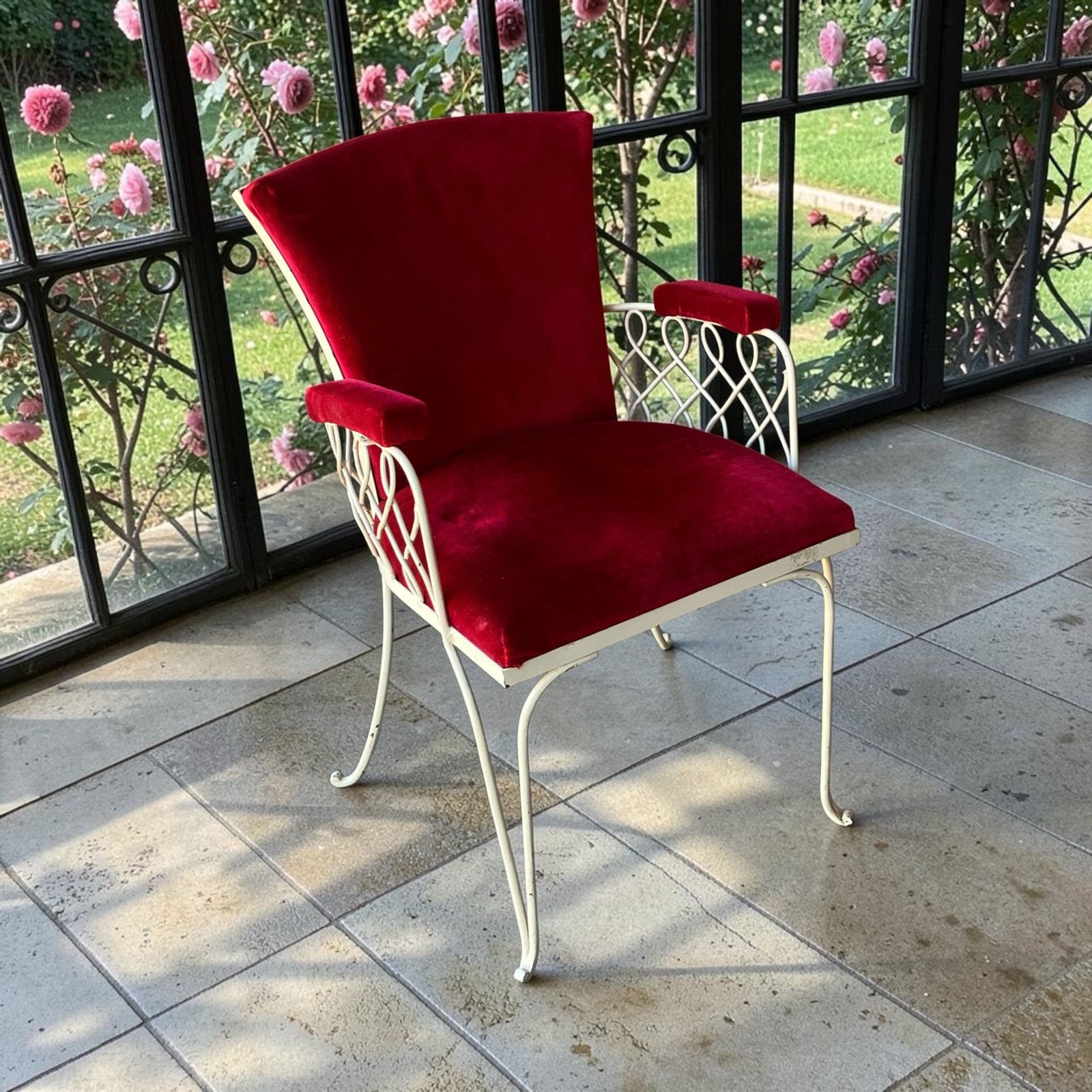 Franse Art Deco  Smeedijzeren Fauteuiltjes - René Prou, Ophalen