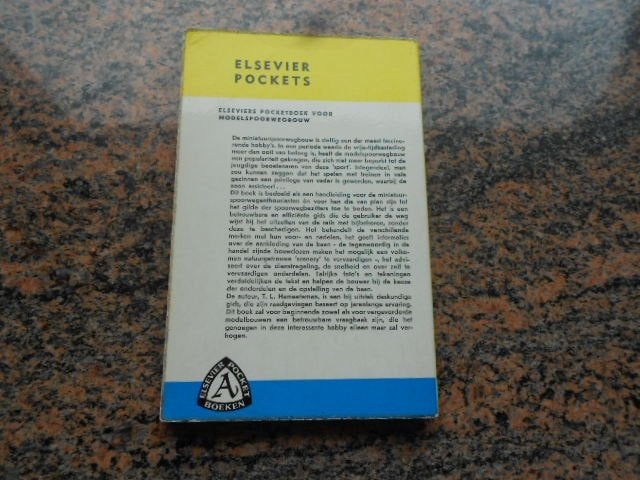 Elsevier pocket voor modelspoorbouw, Ophalen of Verzenden, Gebruikt, Trein, Boek of Tijdschrift