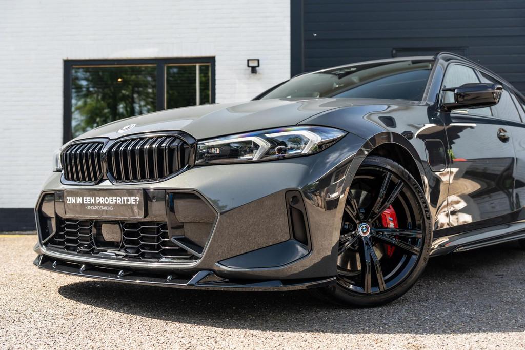 BMW 3-serie Touring 330e M stoel Pano H&K HUD DravitGrau, Auto's, BMW, Automaat, 1998 cc, Gebruikt, Zwart