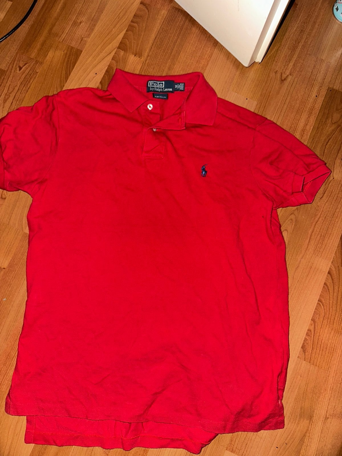 Ralph Lauren polo maat M - Goede staat, Kleding | Heren, Polo's, Verzenden, Gedragen, Maat 48/50 (M), Rood