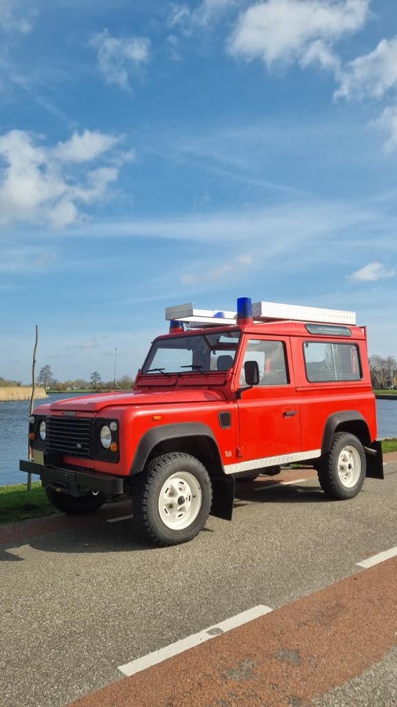 1992 Land Rover Defender 90 brandweer, Diesel, Te koop, Defender, Bedrijf