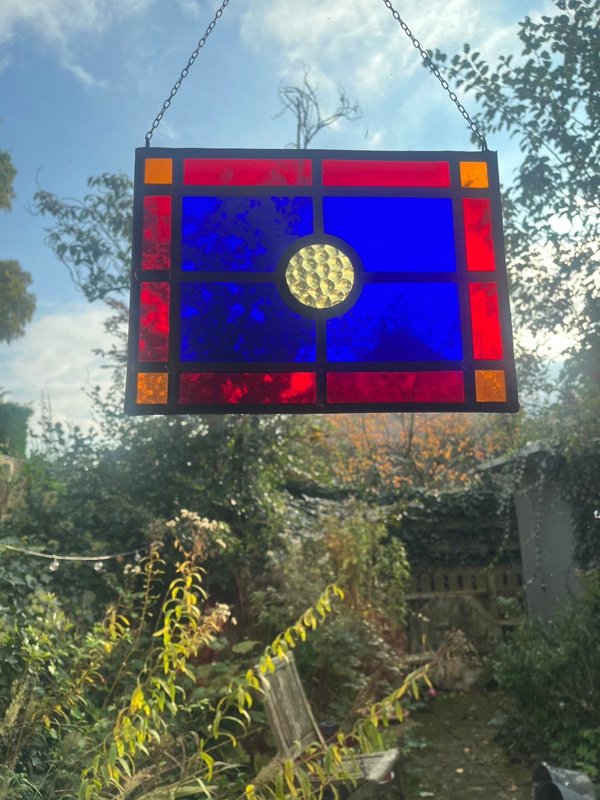 Glas in lood raamhanger a4 formaat, Ophalen, Nieuw