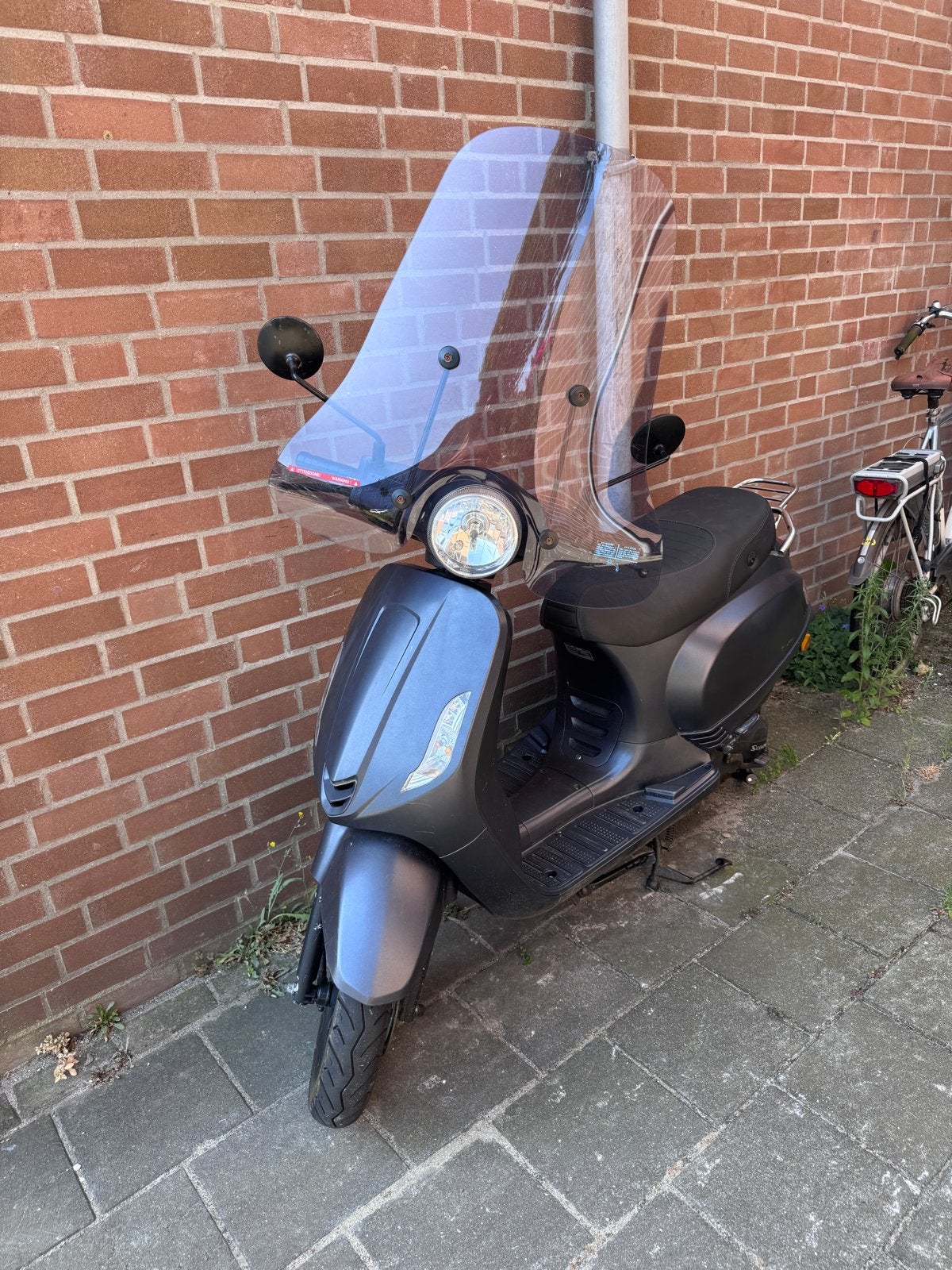 Nette Senzo Rivalley scooter - Matgrijs, Ophalen, Gebruikt, Benzine, Overige merken