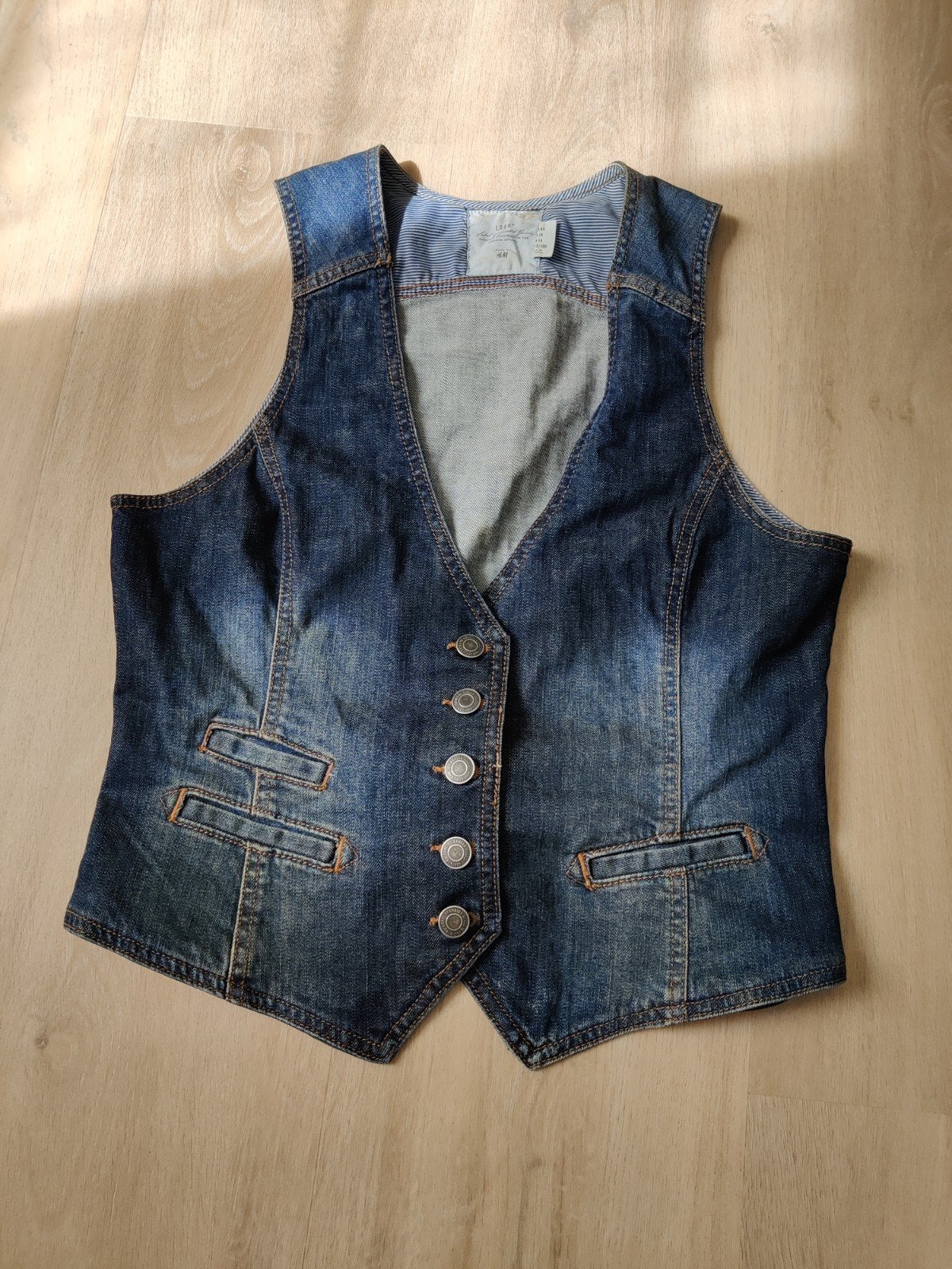 Dames jeans Gillet maat 44, Ophalen of Verzenden, Zo goed als nieuw, Maat 42/44 (L), Blauw