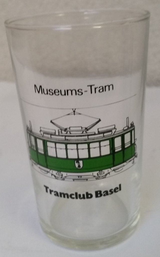 Drinkglas Museumstram Tramclub Basel, Ophalen of Verzenden, Nieuw, Tram, Overige typen