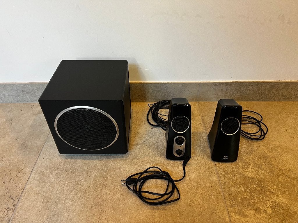 Logitech Z523 2.1 Speakersysteem, Computers en Software, Pc speakers, Ophalen, Gebruikt, Audiokanaal 2.1, Logitech