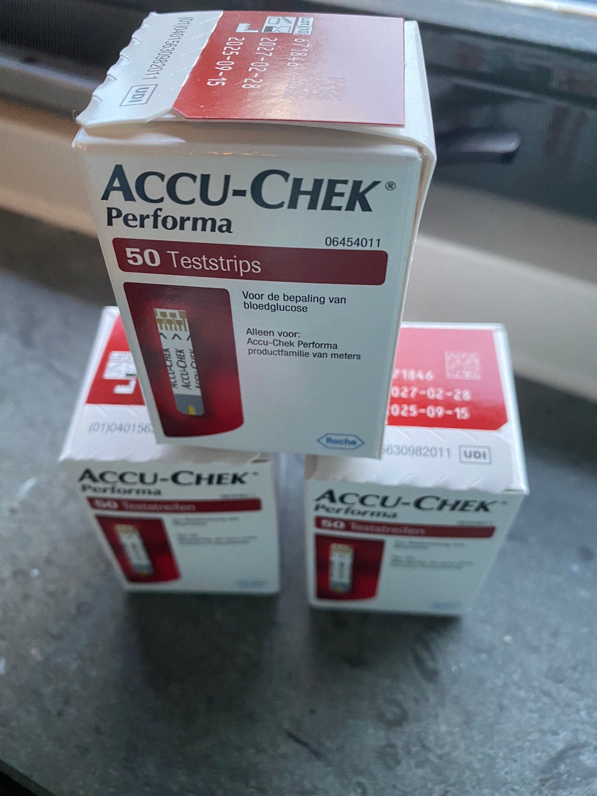 Accu chek performa teststrips, Ophalen, Catalogus