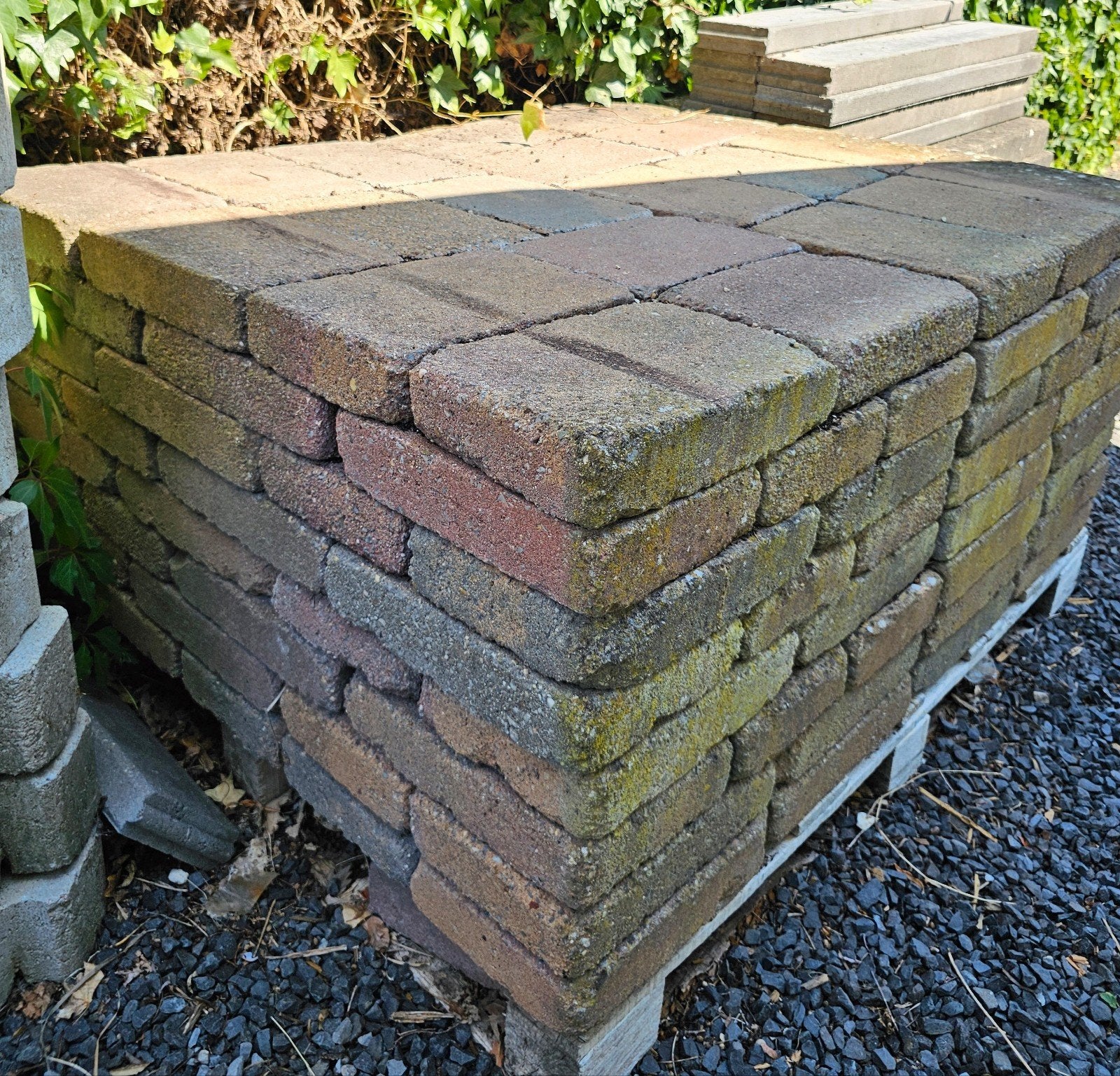 Trommelstenen 30-20 gemeleerd ongeveer 160 stuks, Ophalen, Gebruikt, Beton, Klinkers
