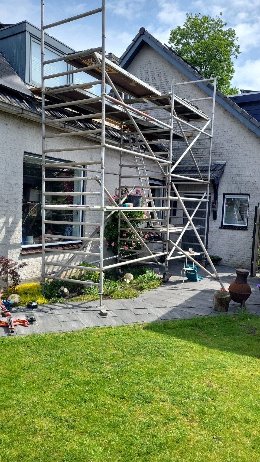 Aluminium rolsteiger, Doe-het-zelf en Verbouw, Steigers, Ophalen of Verzenden, Rolsteiger of Kamersteiger, 5 meter of hoger