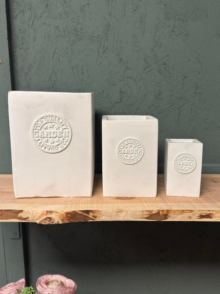 Bloem potten 300 stuks Cement In de partij., Kunststof, Rond, Nieuw, Ophalen of Verzenden