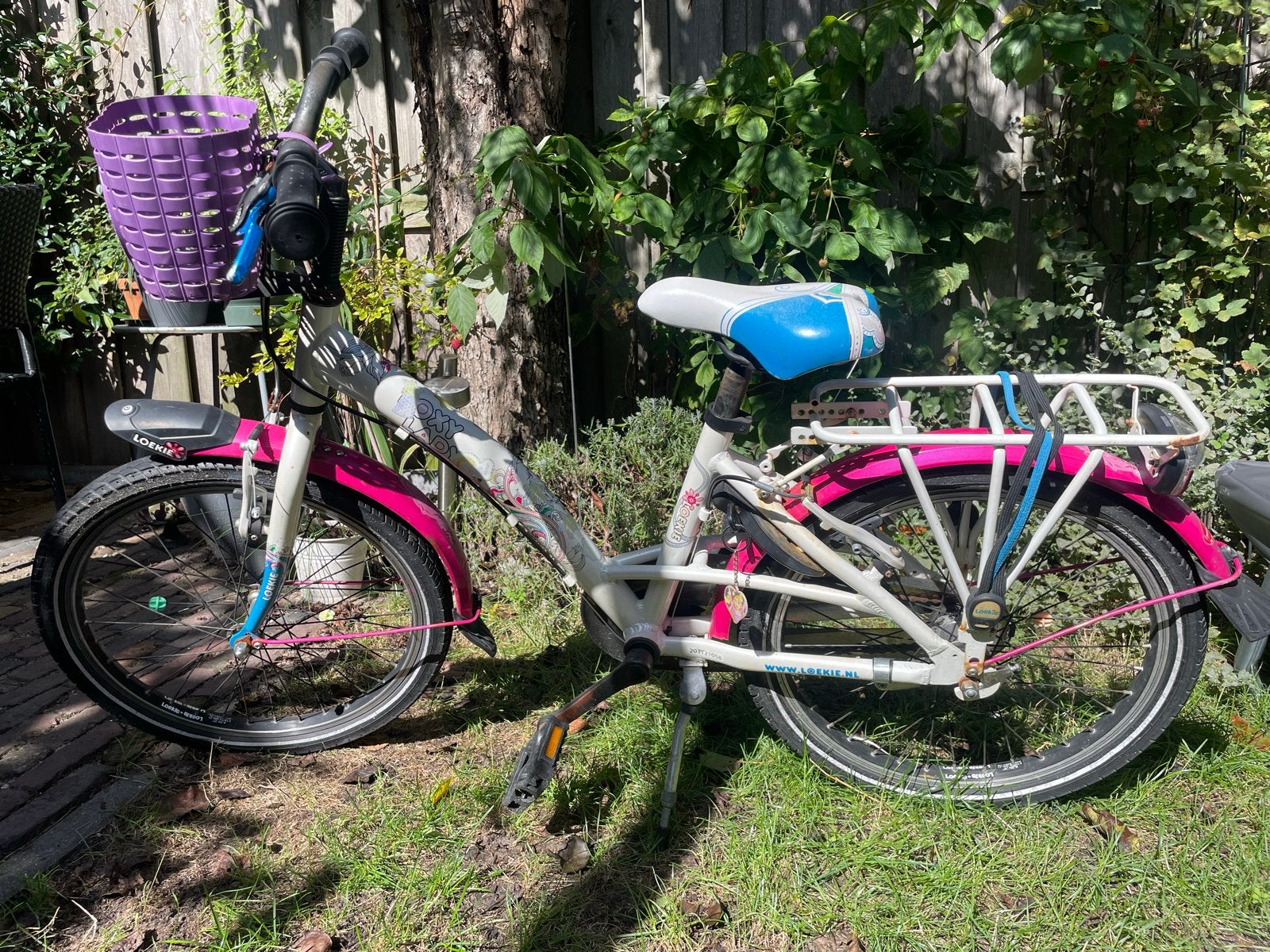 Loekie Foxy Lady kinderfiets 20 inch - Gebruikt, Fietsen en Brommers, Ophalen, Gebruikt, Terugtraprem, 20 inch of meer