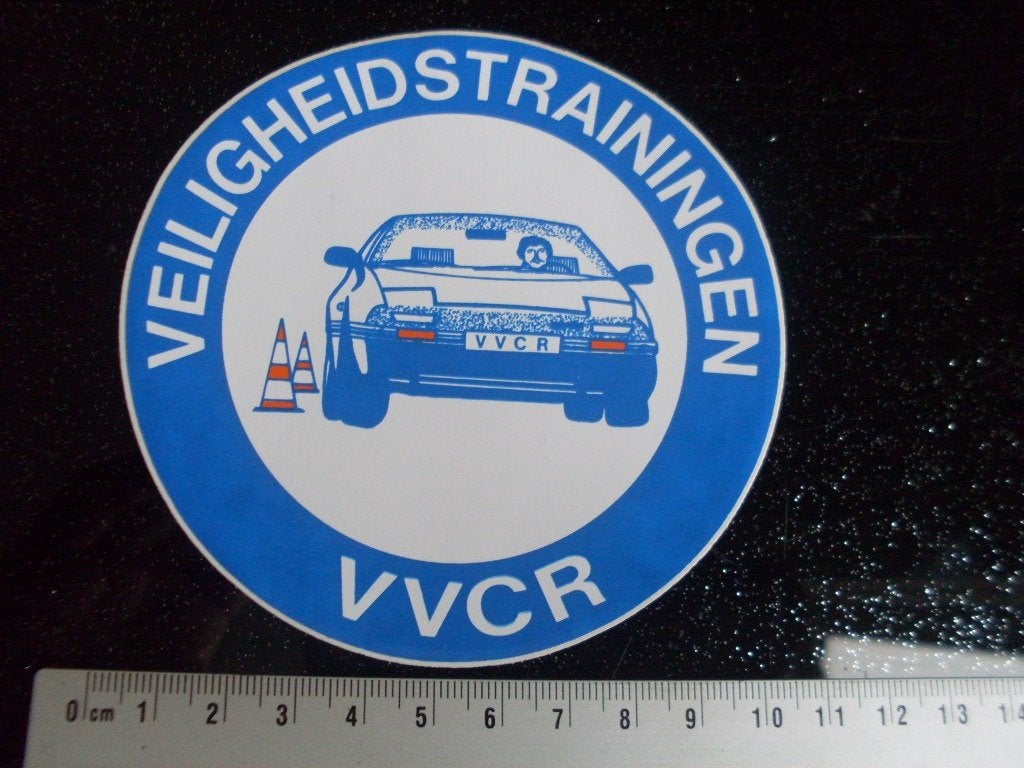 sticker veiligheidstrainingen vvcr logo, Verzenden, Zo goed als nieuw, Bedrijf of Vereniging