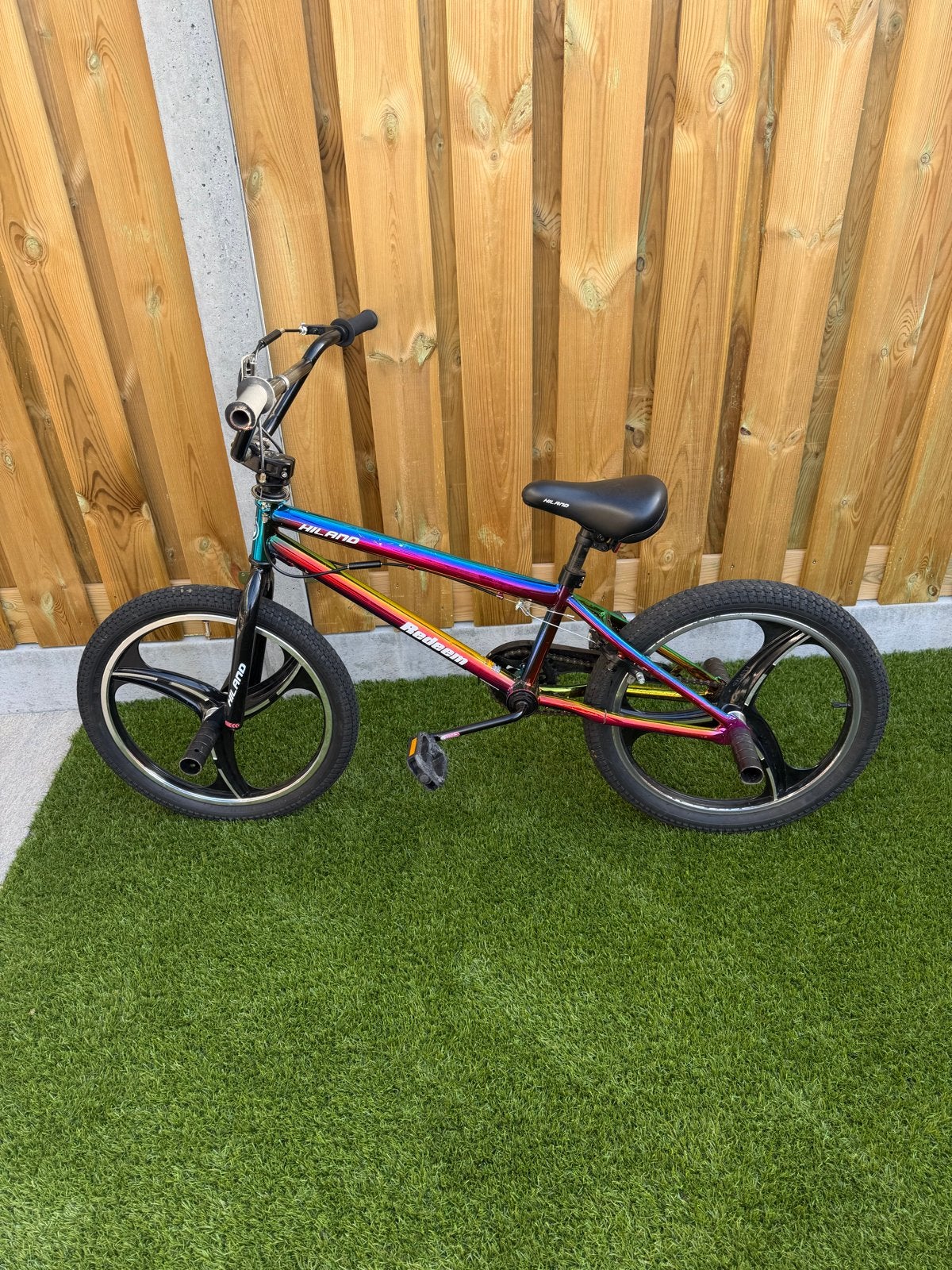 BMX Fiets - Regenboogkleur - Gebruikt, Fietsen en Brommers, Ophalen, Gebruikt, Staal, Velgrem