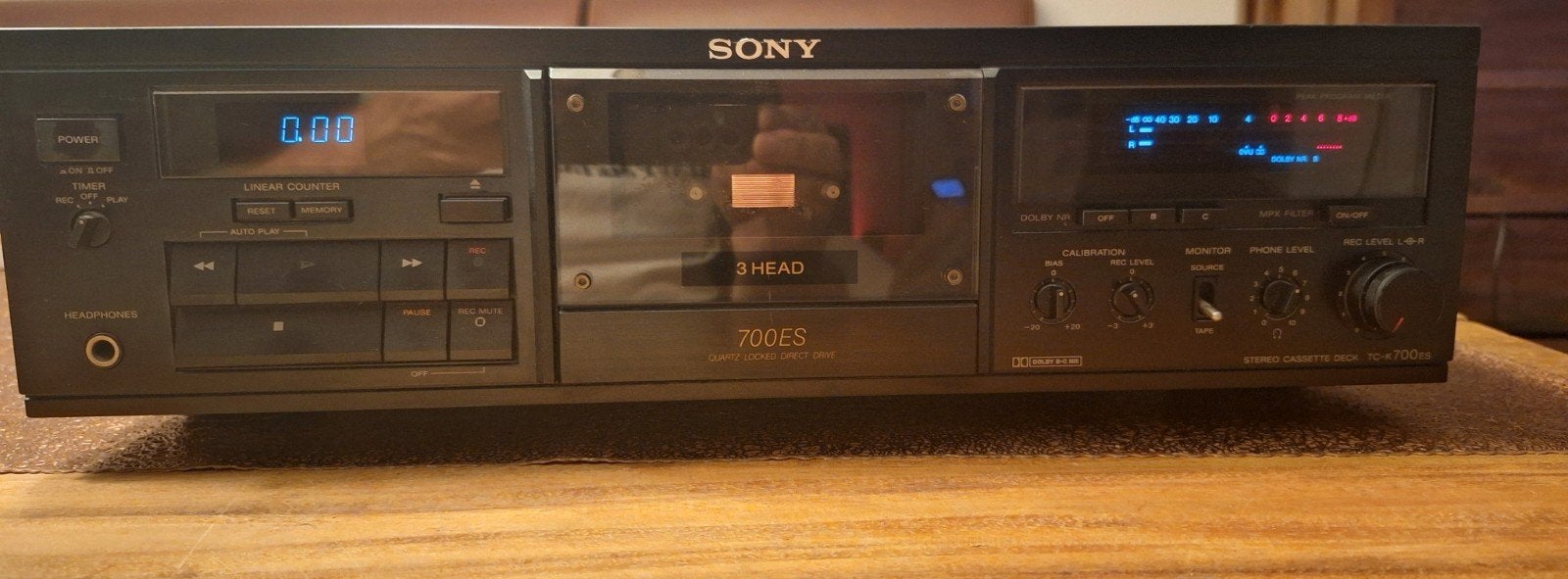 Sony TC-K700ES Cassettedeck - Hoogwaardige geluidsweergave, Ophalen of Verzenden, Enkel, Sony, Tiptoetsen