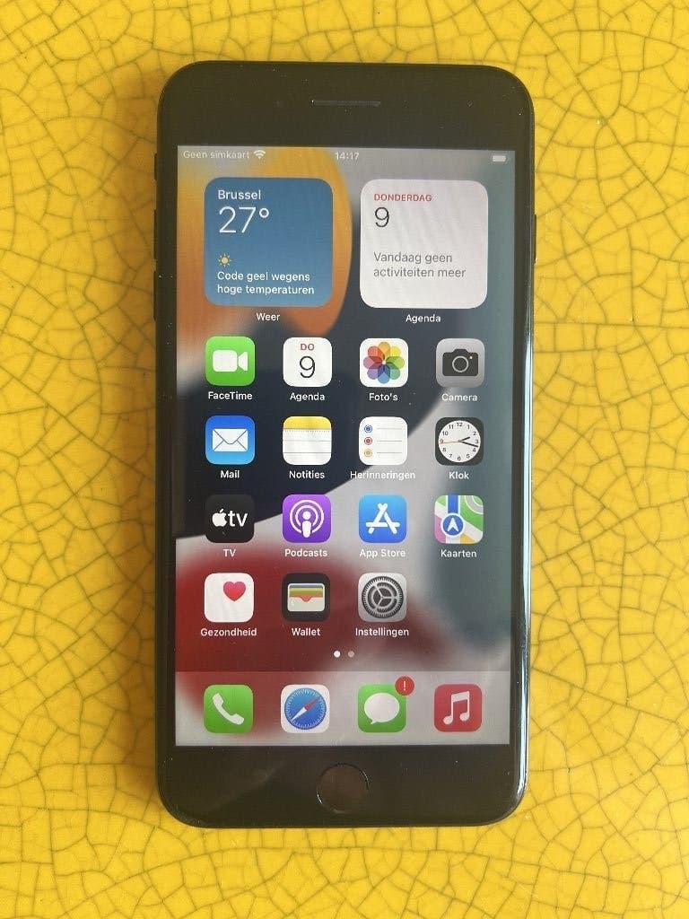 iPhone 7 Plus Nauwelijks gebruikssporen. Batterij 100%, Telecommunicatie, Mobiele telefoons | Apple iPhone, Zwart, 32 GB, Ophalen of Verzenden