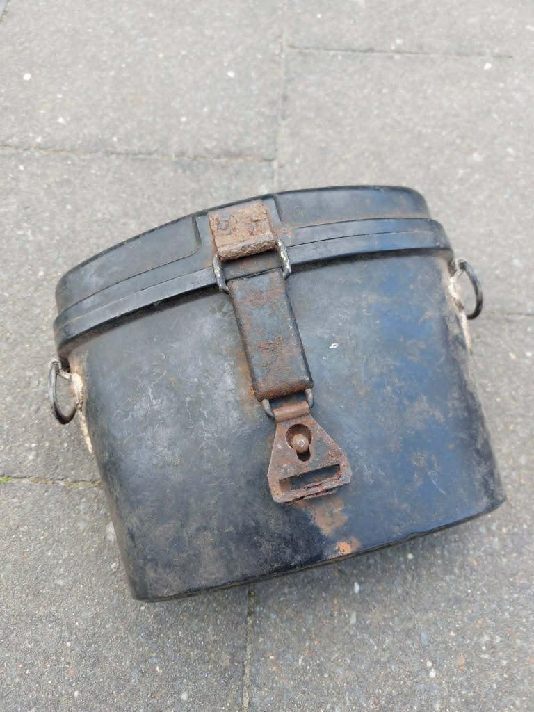 Duitse WO2 bakelieten verrekijkerdoos Ardennes, Verzamelen, Ophalen of Verzenden, Landmacht, Duitsland, Overige typen