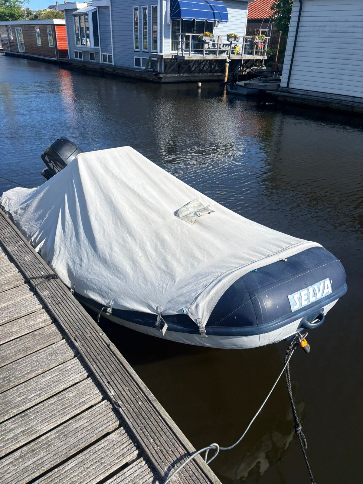 Rib 410 selva  30pk met 40uur. Afdekzeil, Watersport en Boten, Ophalen of Verzenden, Zo goed als nieuw, Overige typen