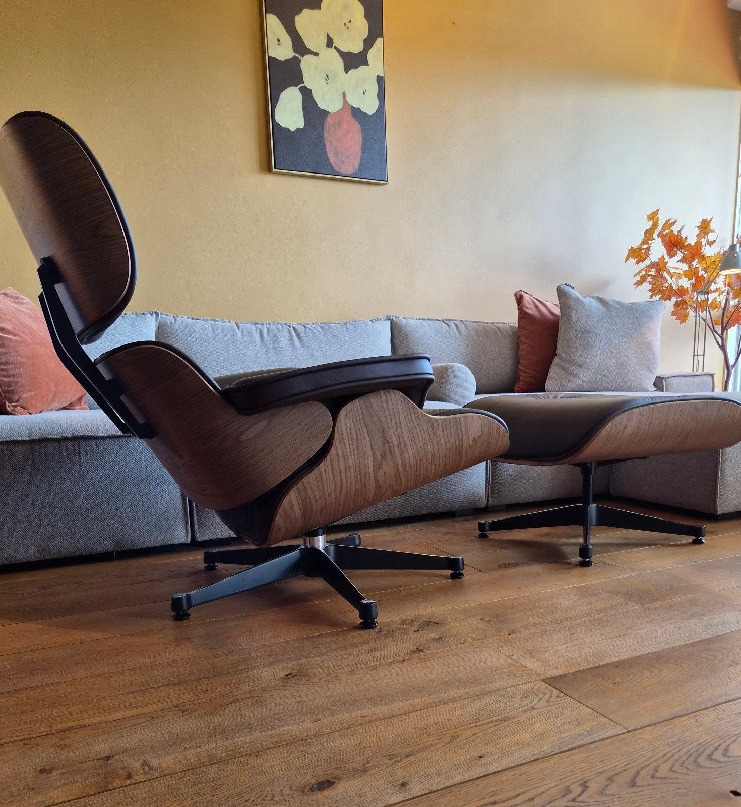Eames Lounge Chair | 1956, Ophalen of Verzenden, Eenpersoons, Leer, Minder dan 150 cm
