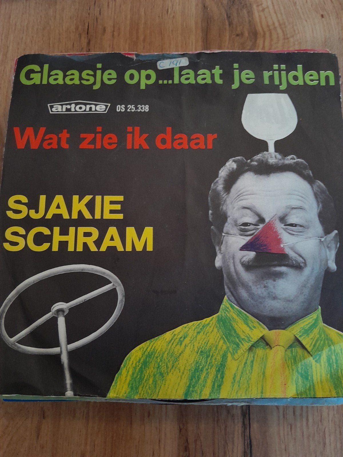 Sjake schram 7 inch glaasje op laat je rijden, Ophalen of Verzenden, Zo goed als nieuw, Nederlandstalig
