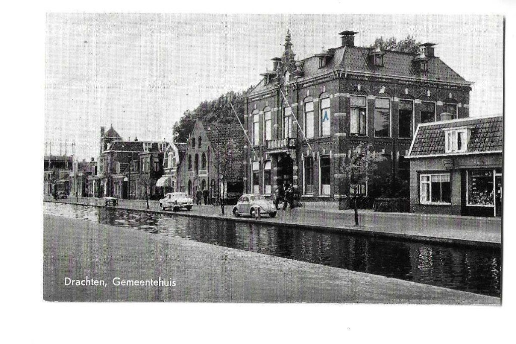 drachten  friesland  vw kever  1961  gem.huis, Verzenden, 1940 tot 1960, Gelopen, Friesland