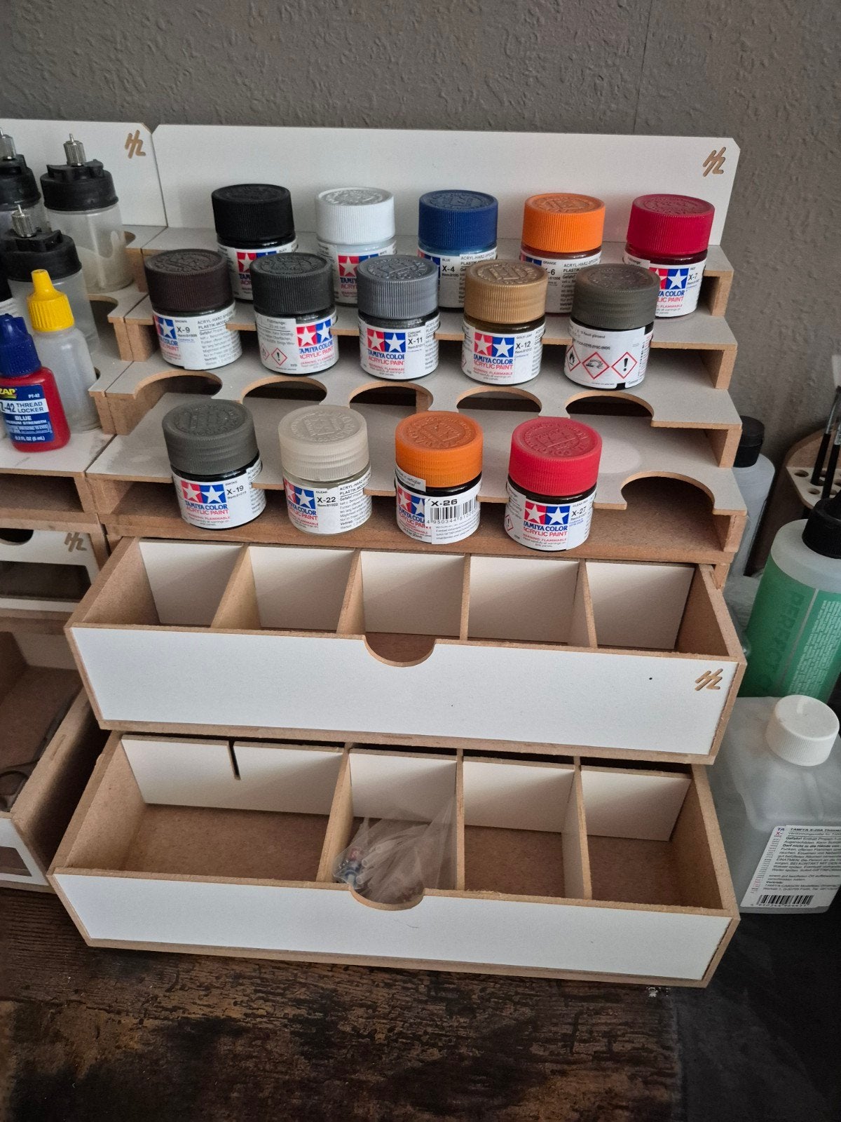 Airbrush Set met Compressor, veel verf en andere toebehoren, Ophalen, Groter dan 1:32