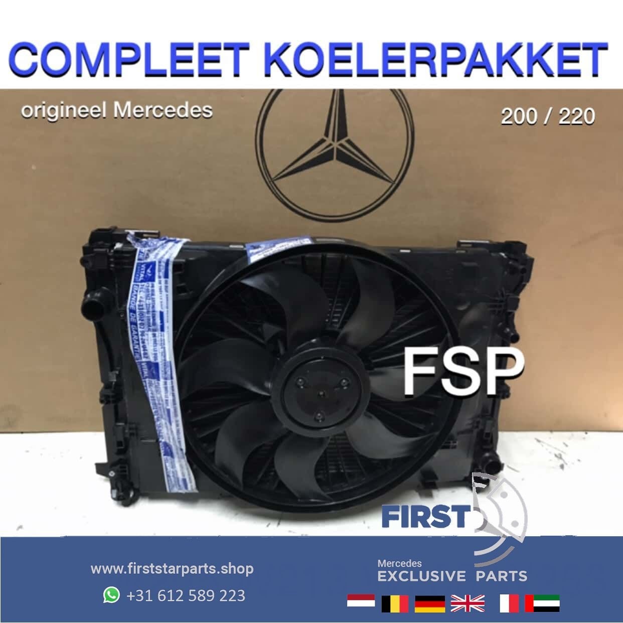 W253 C253 200 220 250 KOELERPAKKET COMPLEET Mercedes GLC Kla, Gebruikt, -, Ophalen of Verzenden, -