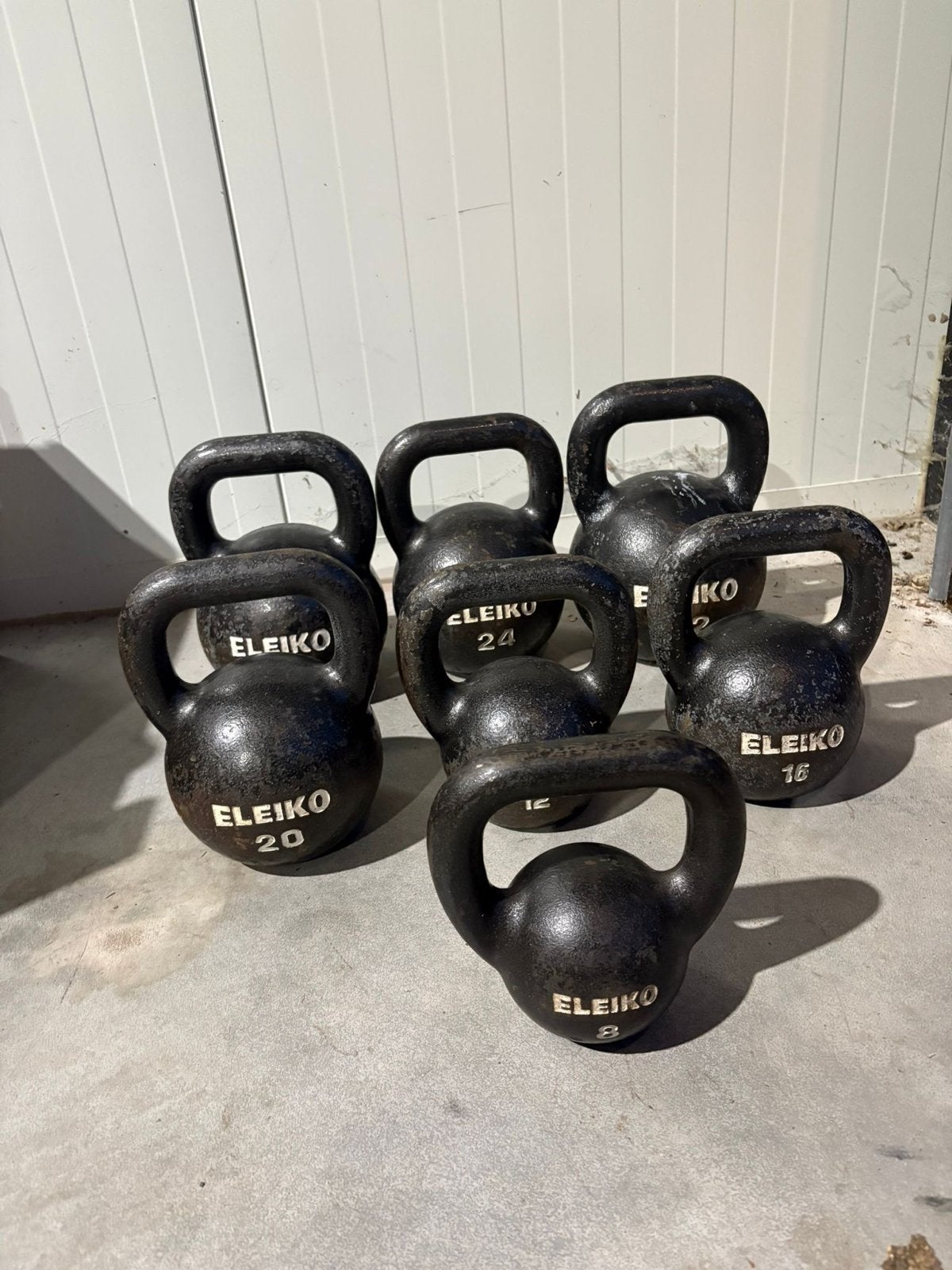 Eleiko Kettlebellset - 8 tm 32 kg, Sport en Fitness, Eleiko, Gebruikt, Eleiko, Armen