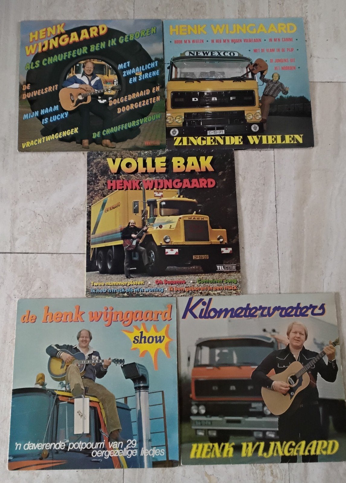 Henk Wijngaard LP's: Als Chauffeur Ben Ik Geboren, Volle Bak, Ophalen of Verzenden, Gebruikt, Levenslied of Smartlap