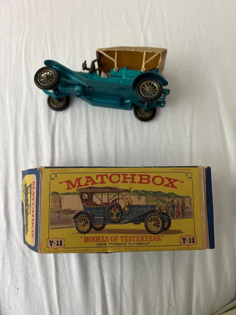 Matchbox Models of Yesteryear Y-12 1909 Thomas Flyabout, Ophalen of Verzenden, Gebruikt, Auto, Matchbox