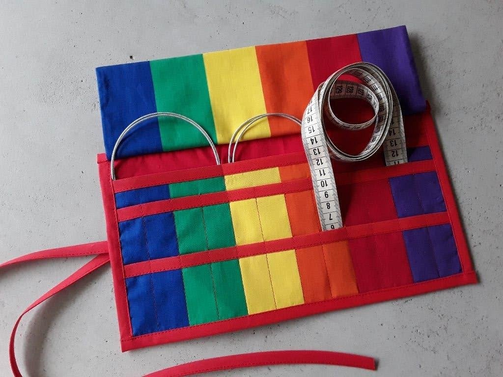 Regenboog-etui voor losse naaldpunten en kabels o.a Knitpro, Ophalen of Verzenden, Nieuw, Breien, Overige typen