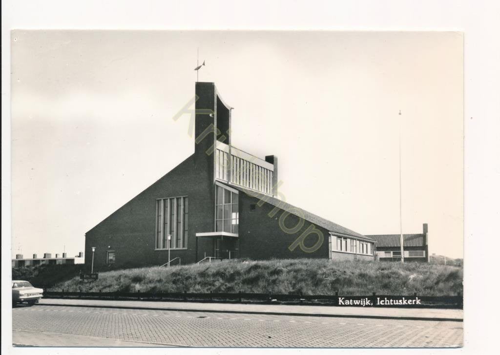 Katwijk - Ichtuskerk [003-6616, Verzenden, 1940 tot 1960, Ongelopen, Zuid-Holland