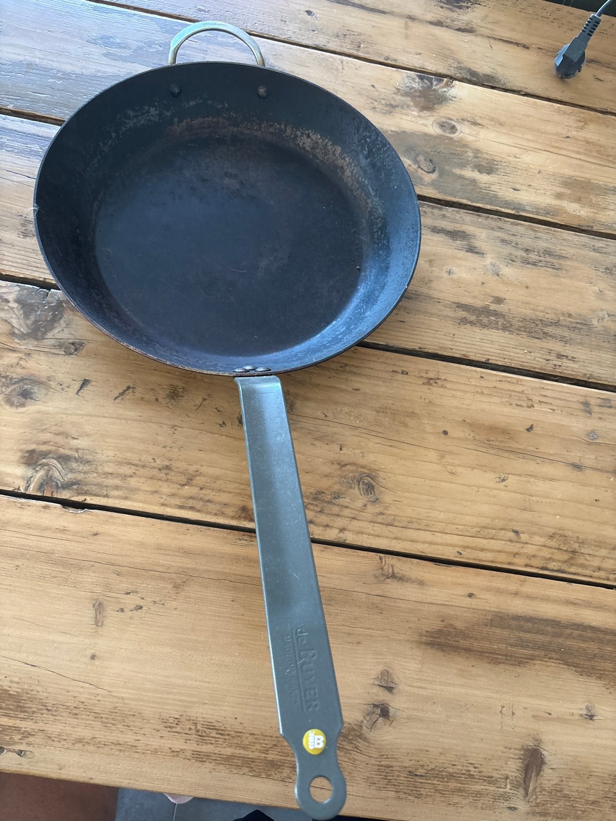 De Buyer Koekenpan 36 cm - PFAS-vrij met natuurlijke aanbakl, Huis en Inrichting, Ophalen, Gebruikt, De Buyer, PFAS-vrij