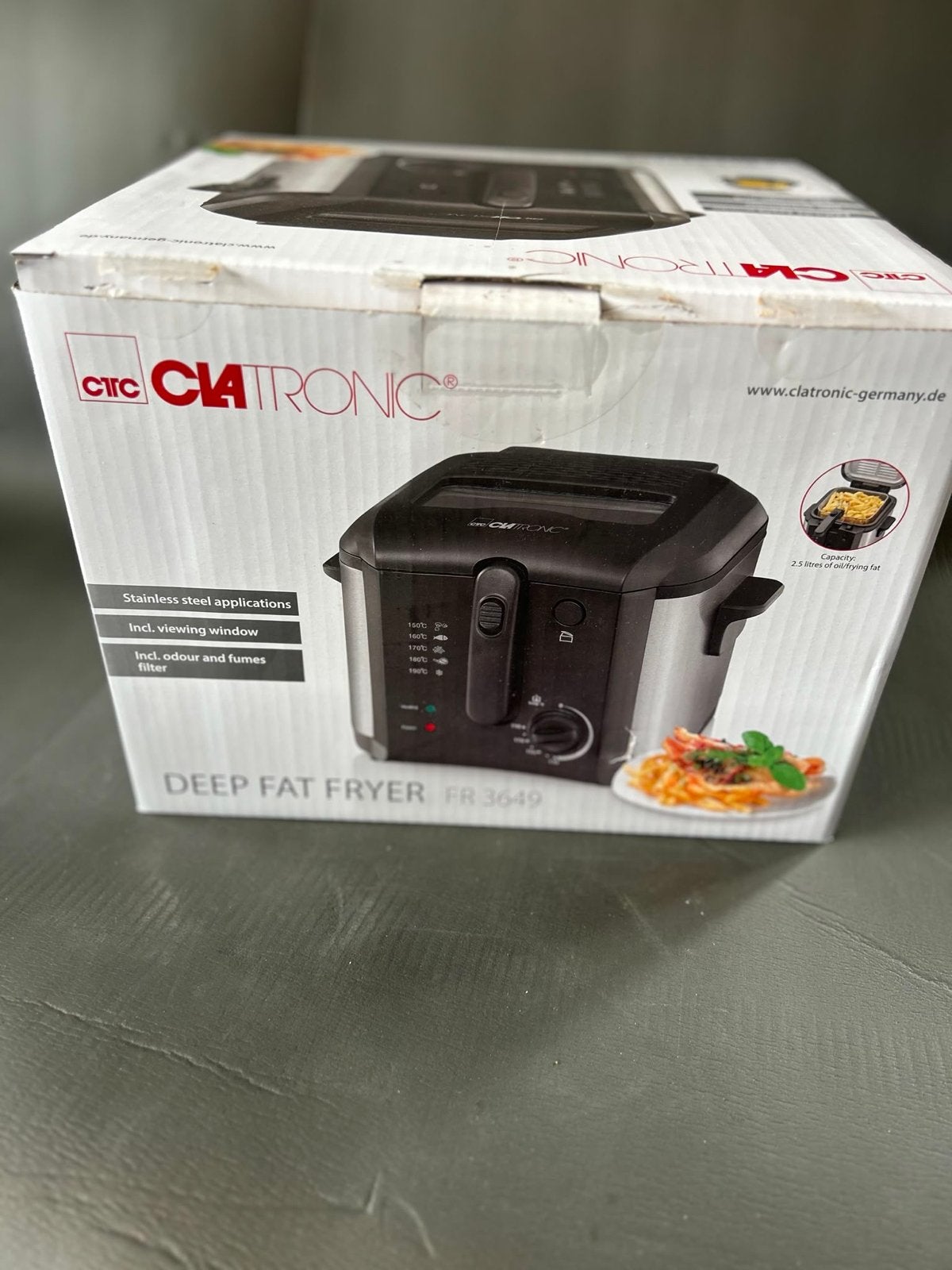 Clatronic Frituurpan FR 3649 - Nieuw in doos, Witgoed en Apparatuur, Frituurpannen, 2 tot 3 liter, Ophalen of Verzenden, Nieuw