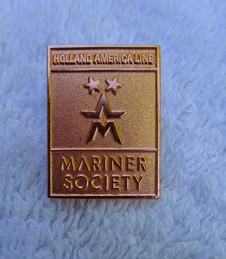 Holland America Line Mariner Society revers/lapel speld pin, Sieraden, Tassen en Uiterlijk, Overige materialen, Verzenden, Minder dan 4 cm