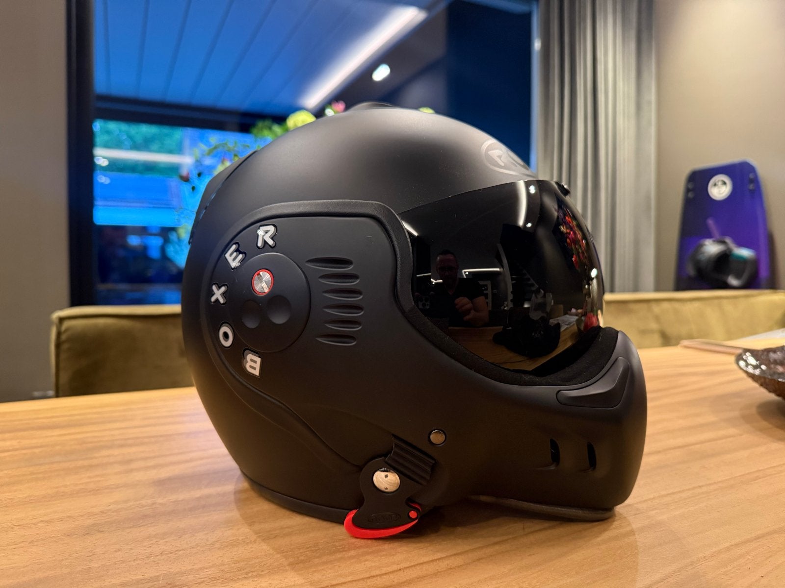 ROOF Boxer V8 motorhelm mat zwart met extra helder vizier, Overige merken, Systeemhelm, Ophalen of Verzenden, Dames