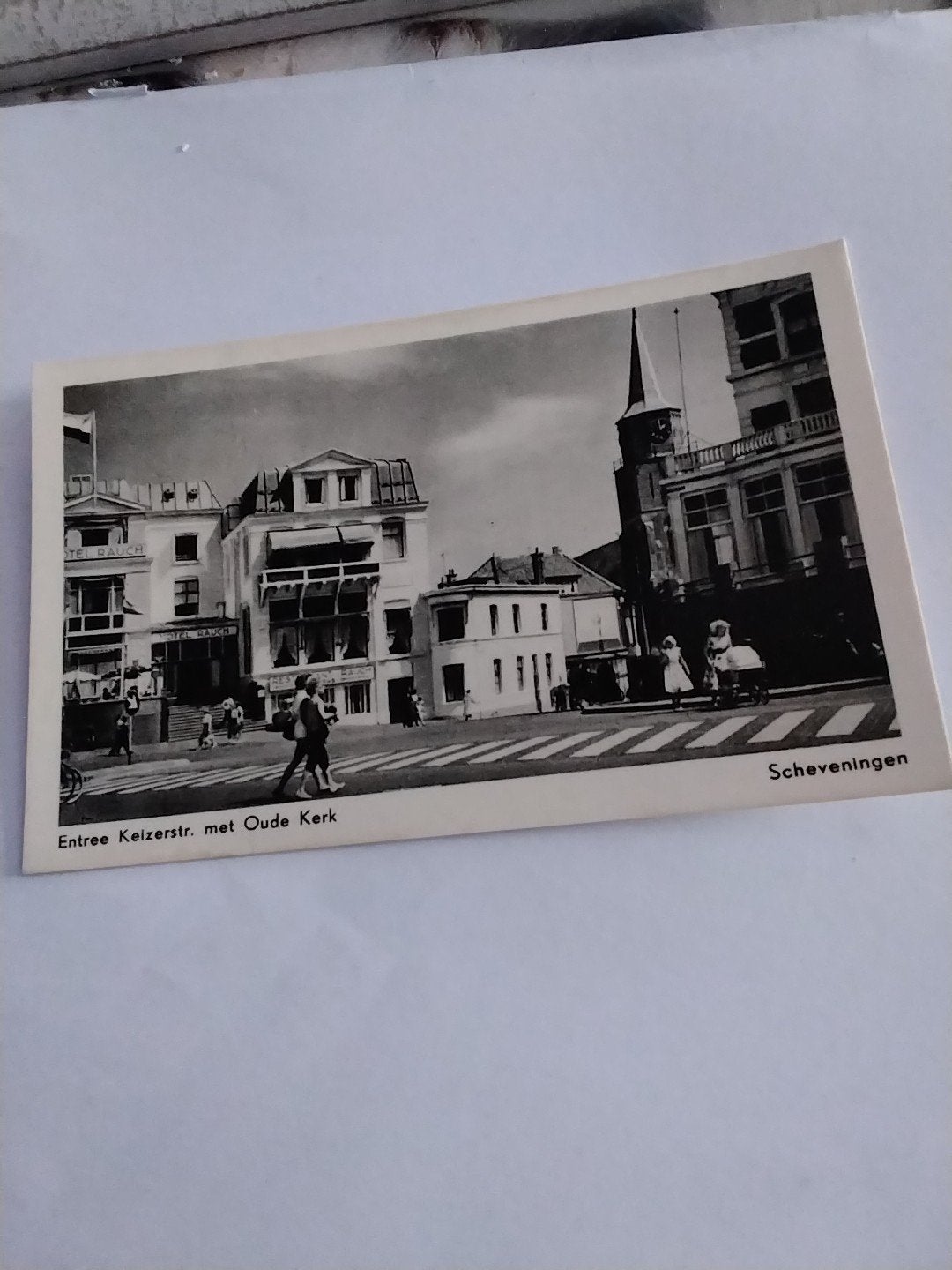 SCHEVENINGEN. ENTREE KEIZERSTR. MET OUDE KERK, Ophalen of Verzenden, Voor 1920, Zuid-Holland