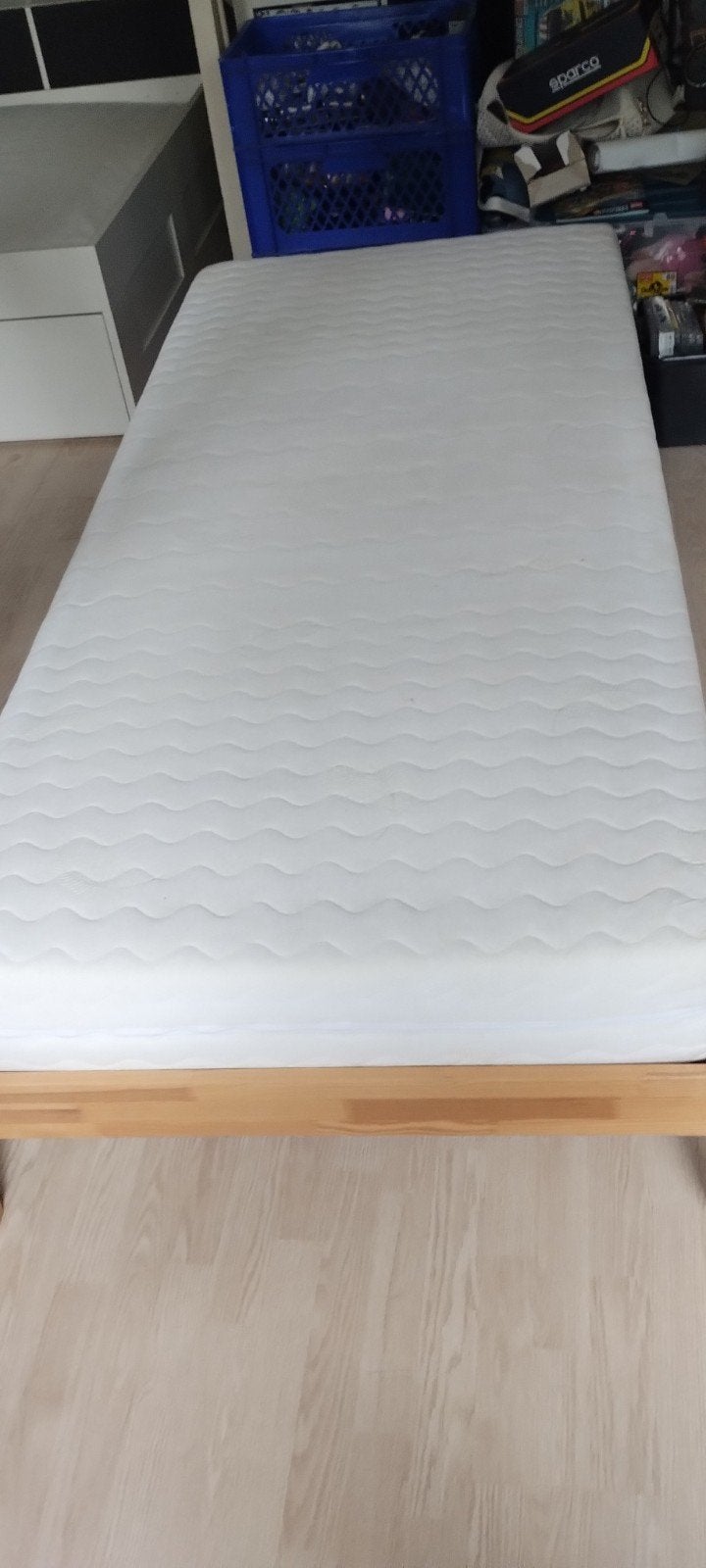 1 persoons bed 90 x 200, Ophalen, Gebruikt, Eenpersoons, 90 cm