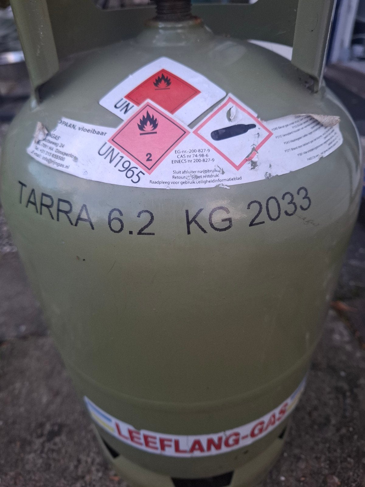 Nieuw  gasfles, Caravans en Kamperen, Ophalen of Verzenden, Nieuw